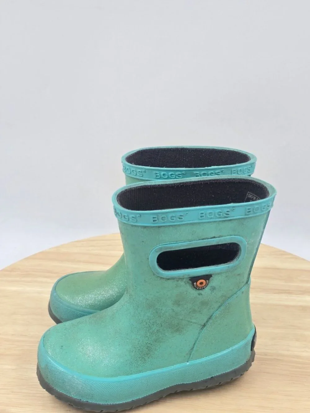 Bogs Skipper Glitter Rainboot Toddler Girls sz 6